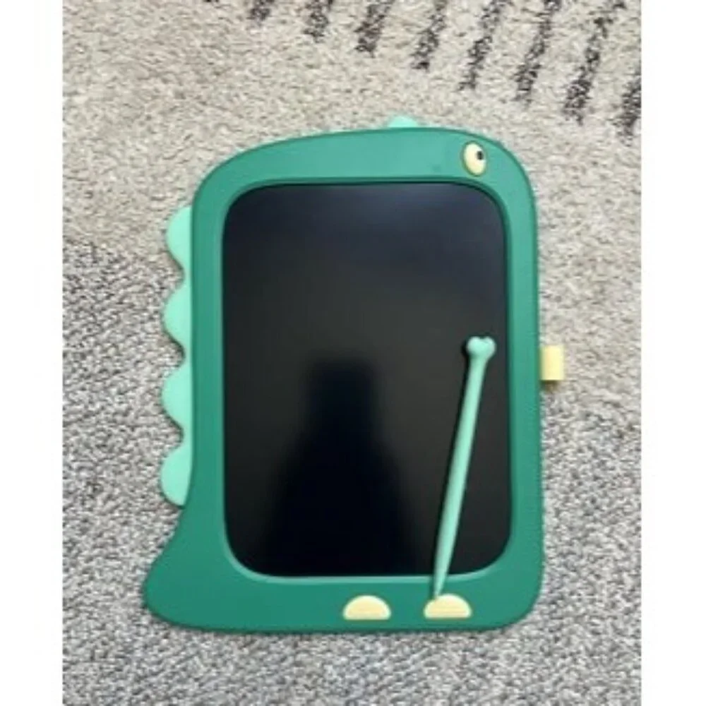 New 8.5 Inch LCD Doodle Board Tablet Toy - Green Dinosaur Drawing Pad for Kids